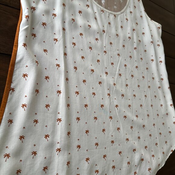 Anthropologie Dolan Palm Tree Design Tank Top Medium EUC - Picture 6 of 15